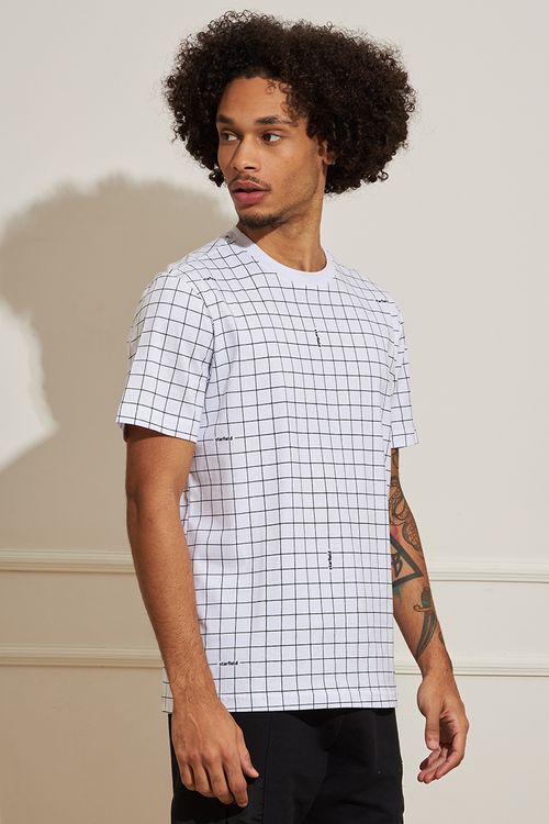 Camiseta Masculina Ampla Grid