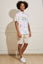 Camisa-Masculina-Folhagens-Coloridas