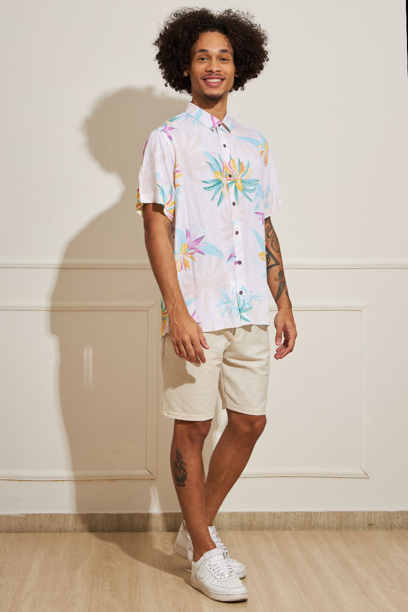 Camisa-Masculina-Folhagens-Coloridas