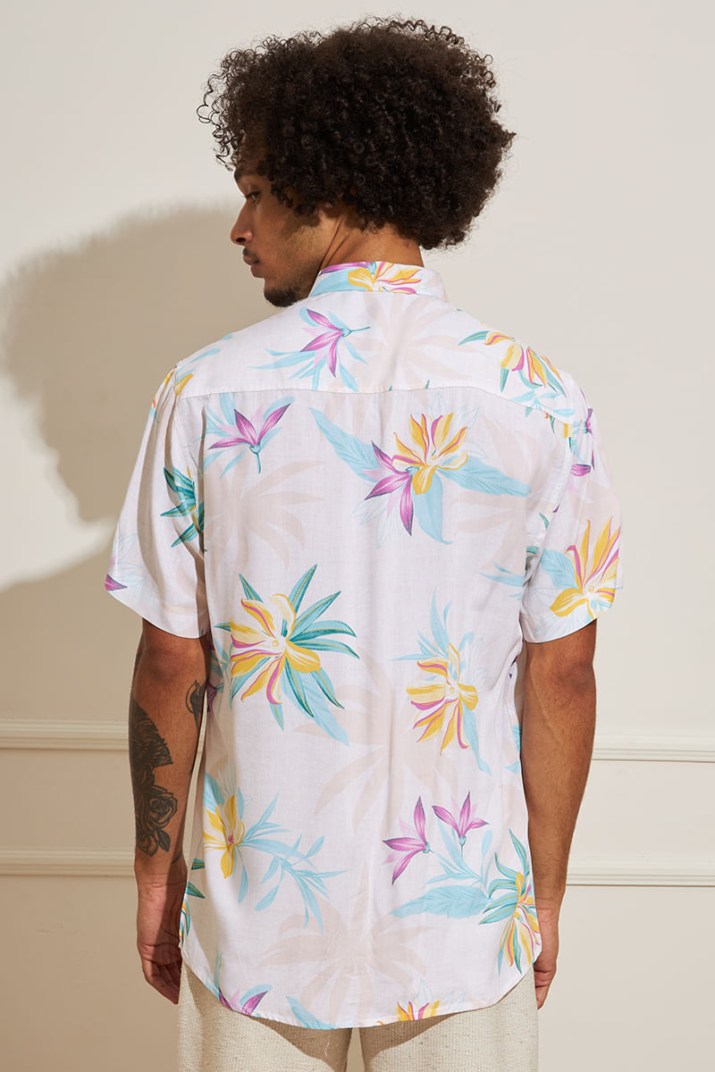 Camisa-Masculina-Folhagens-Coloridas
