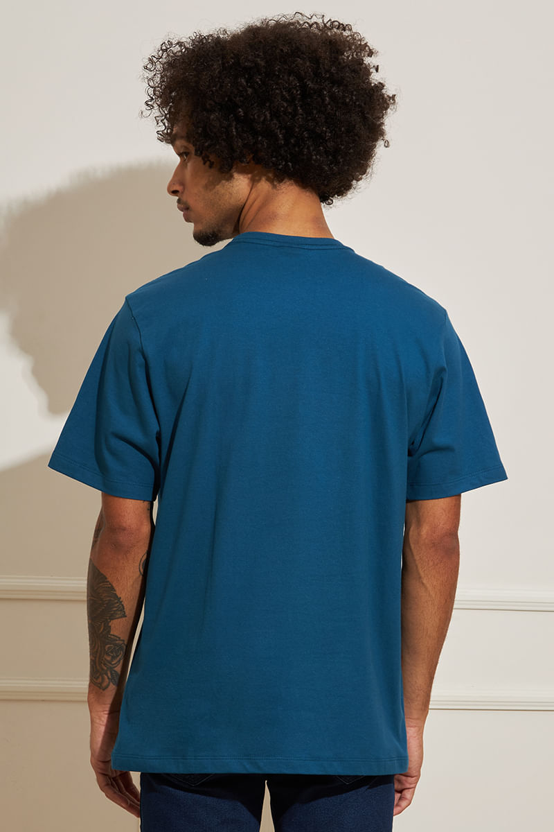 Camiseta-Masculina-Logotipo---Azul