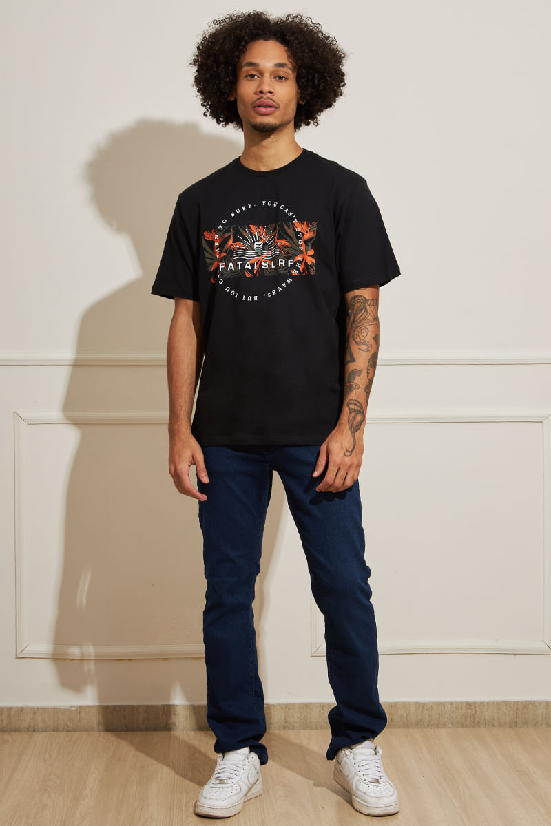 Camiseta-Masculina-Circulo-Floral-