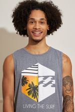 Regata-Masculina-Living-the-Surf---Cinza
