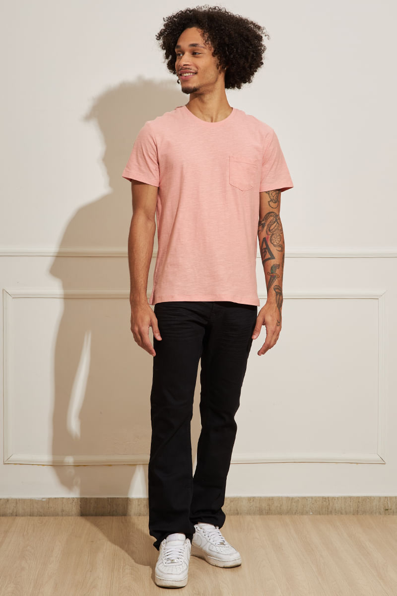 Camiseta-Masculina-com-Bolso---Rosa