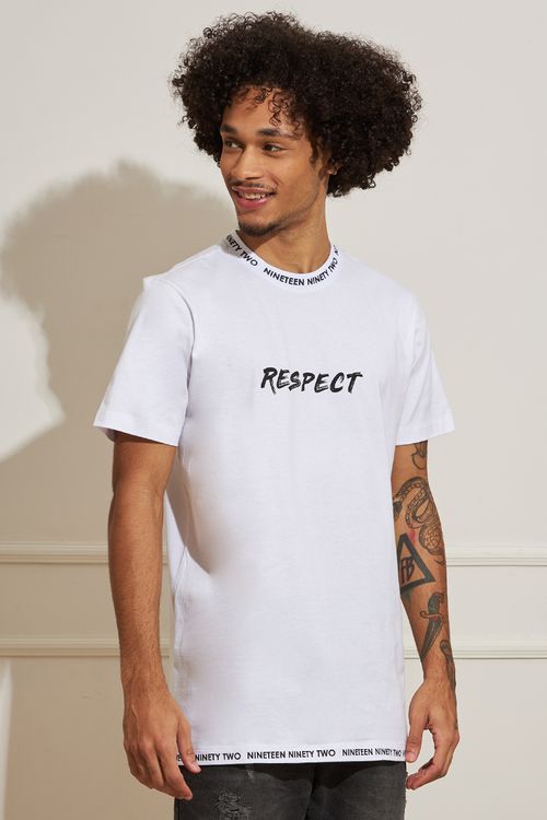 Camiseta Masculina Alongada Respect