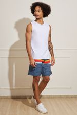 Bermuda-Masculina-Tactel-Listras