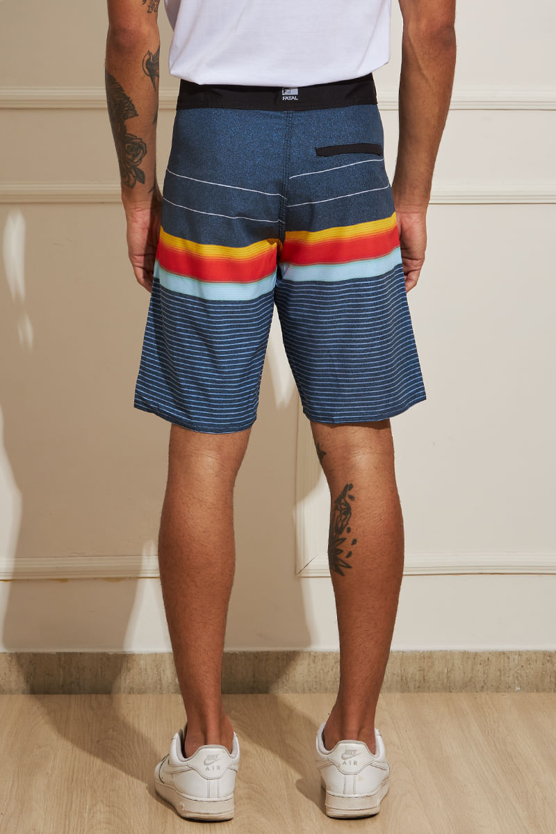 Bermuda-Masculina-Tactel-Listras