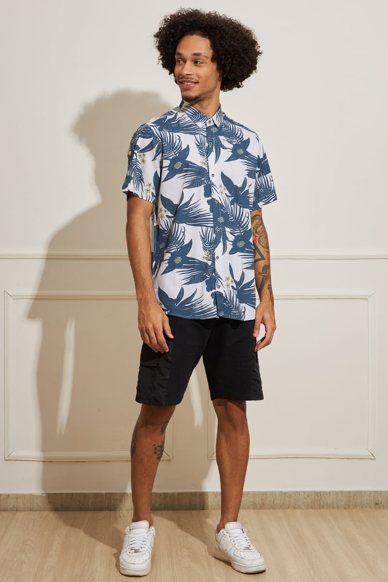 Camisa-Masculina-Folhagens