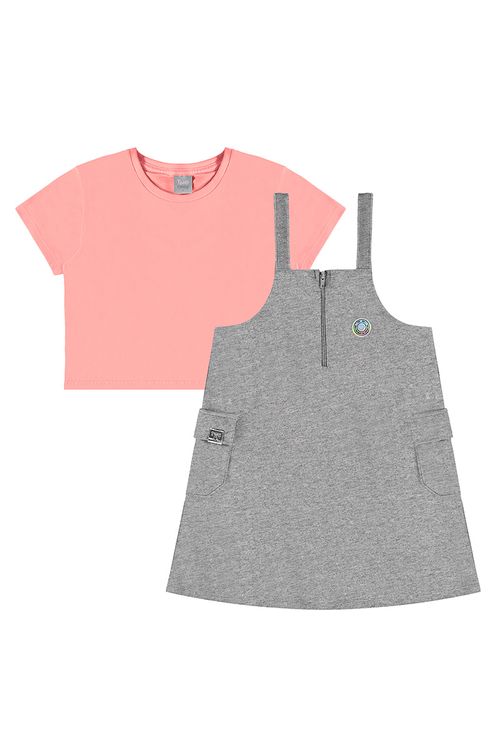 Conjunto Infantil Salopete Two Colors