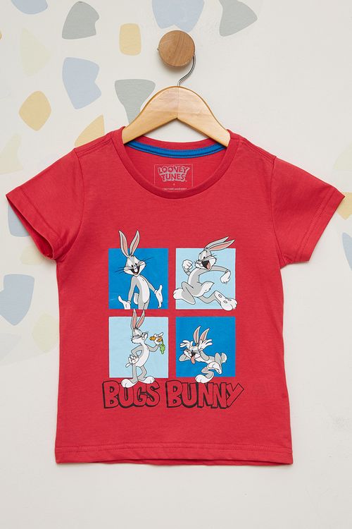 Camiseta Manga Curta Pernalonga Infantil
