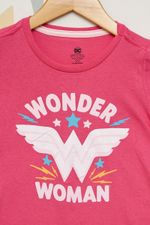 Camiseta-Infantil-Feminina-Mulher-Maravilha---Rosa