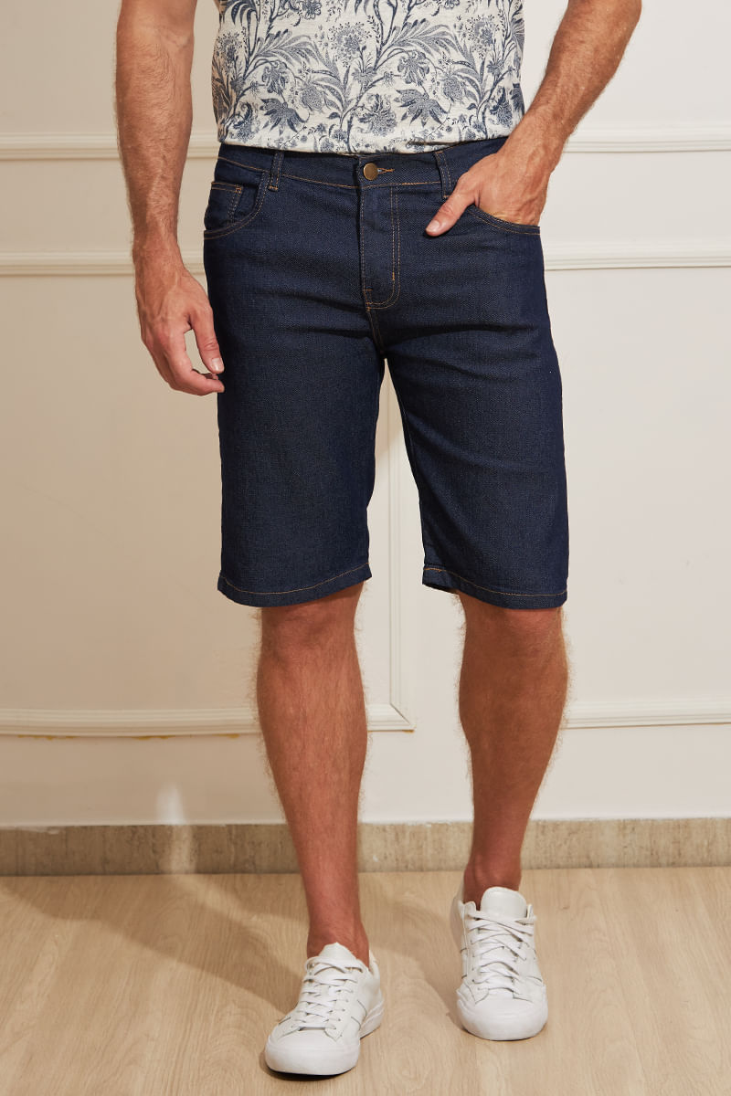 Bermuda-Masculina-Jeans-Reta
