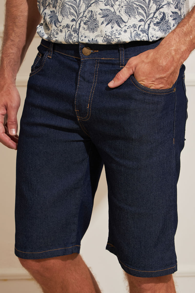 Bermuda-Masculina-Jeans-Reta