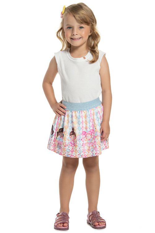 Conjunto Infantil Crepe Duzizo