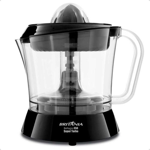 Espremedor de Frutas 35W Britânia Bellagio 350 Turbo Preto 127v