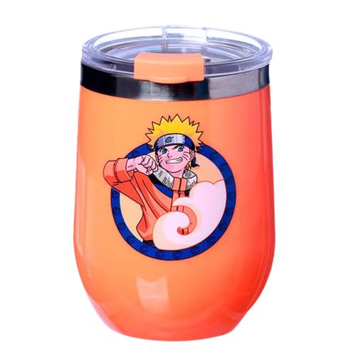 Copo Viagem Naruto Laranja Semi-térmico 400ml Zona Criativa