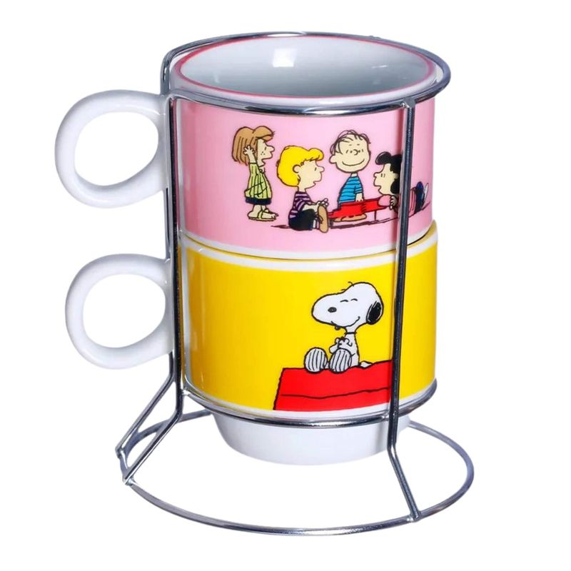 Kit-2-Xicaras-Snoopy-Peanuts-150ml-Zona-Criativa