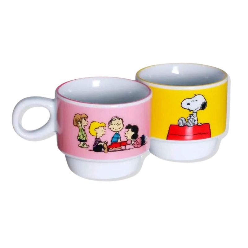 Kit-2-Xicaras-Snoopy-Peanuts-150ml-Zona-Criativa
