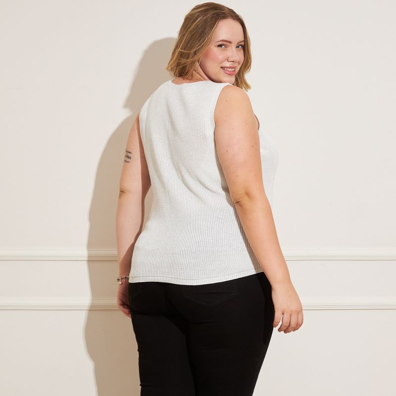 Blusa-Feminina-Plus-Size-Tricot-Lurex