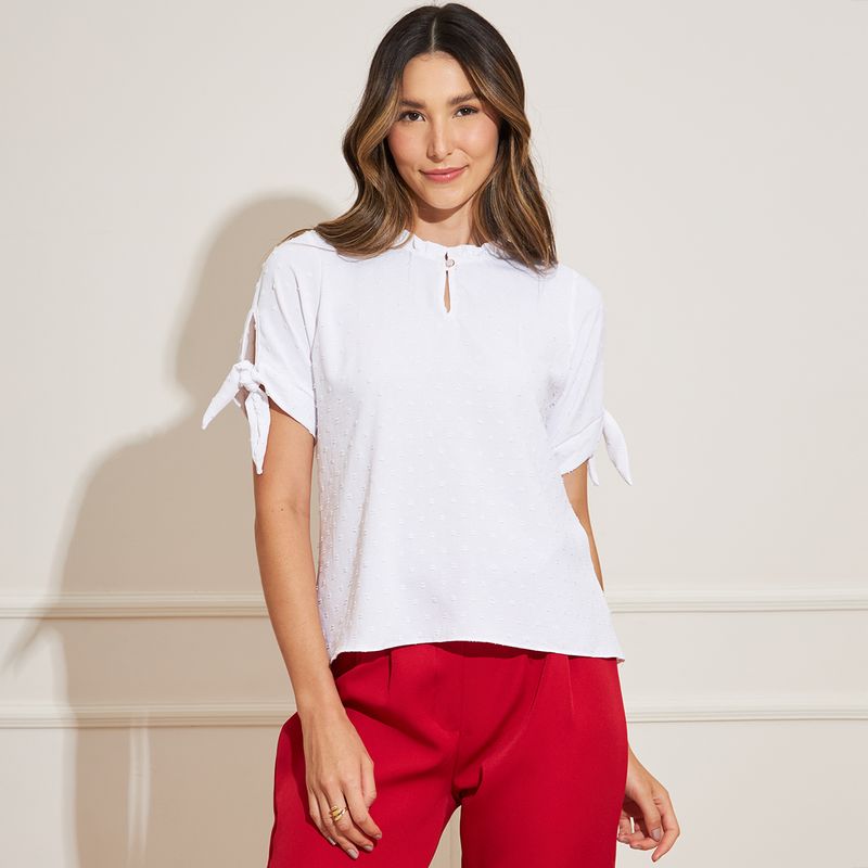 Blusa-Feminina-Gola-Franzida---Branco