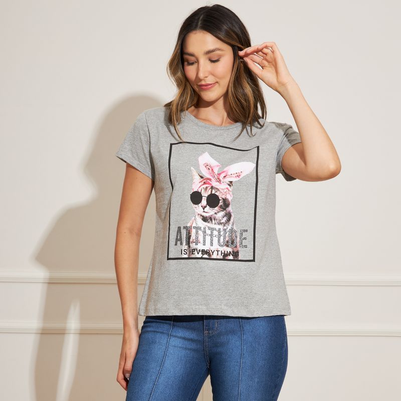 Camiseta-Feminina-Attitude-Is-Everything