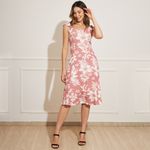 Vestido-Feminino-Midi-Estampa-Floral-Rosa