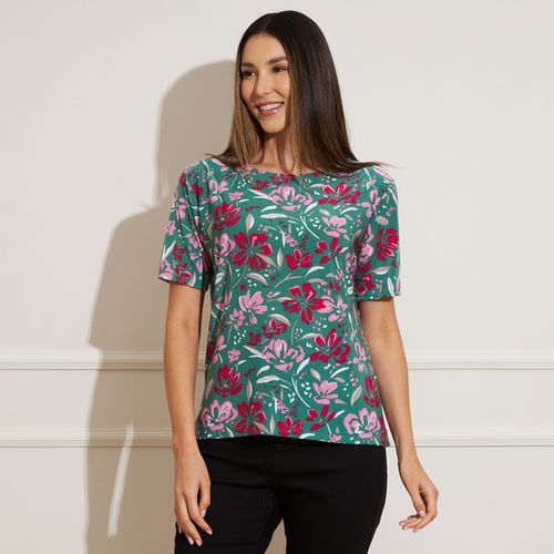 Blusa Feminina Liganete Estampa Floral