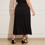 Saia-Feminina-Plus-Size-Longa-Pipoca-Preta