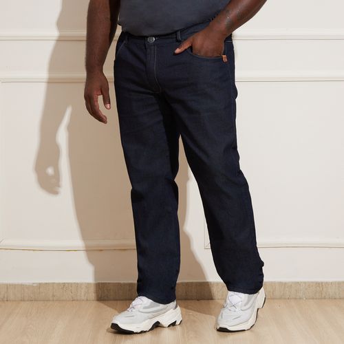 Calça Masculina Plus Size Jeans Reta