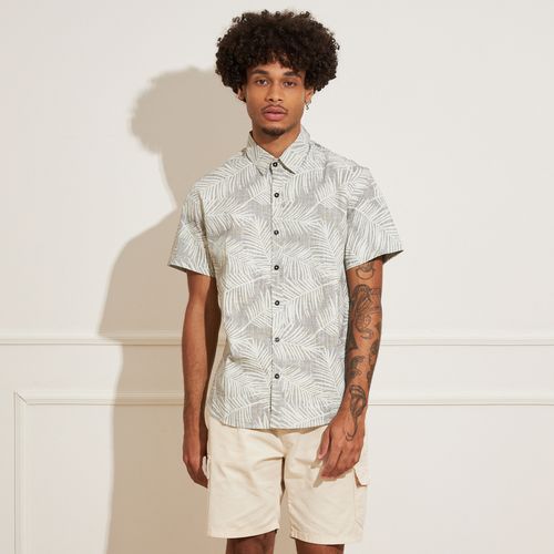 Camisa Masculina Dixie Jeans Folhagem