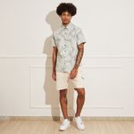 Camisa-Masculina-Dixie-Jeans-Folhagem