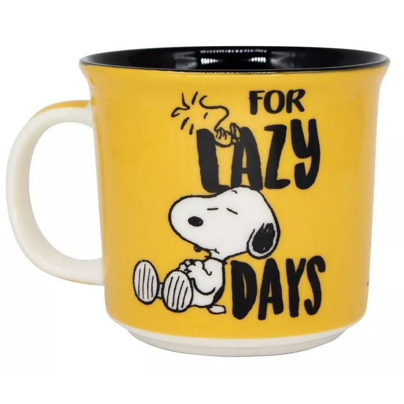 Caneca-Snoopy-For-Lazy-Days-350ML-Amarela