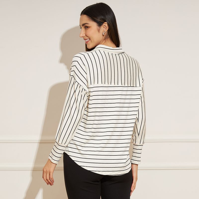 Camisa-Feminina-Manga-Longa-Listrada