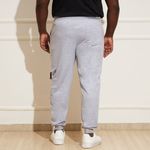 Calca-Masculina-Plus-Size-Moletom-Cargo-Cinza