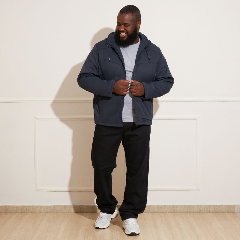 Jaqueta-Masculina-Plus-Size-Capuz-Removivel-Azul