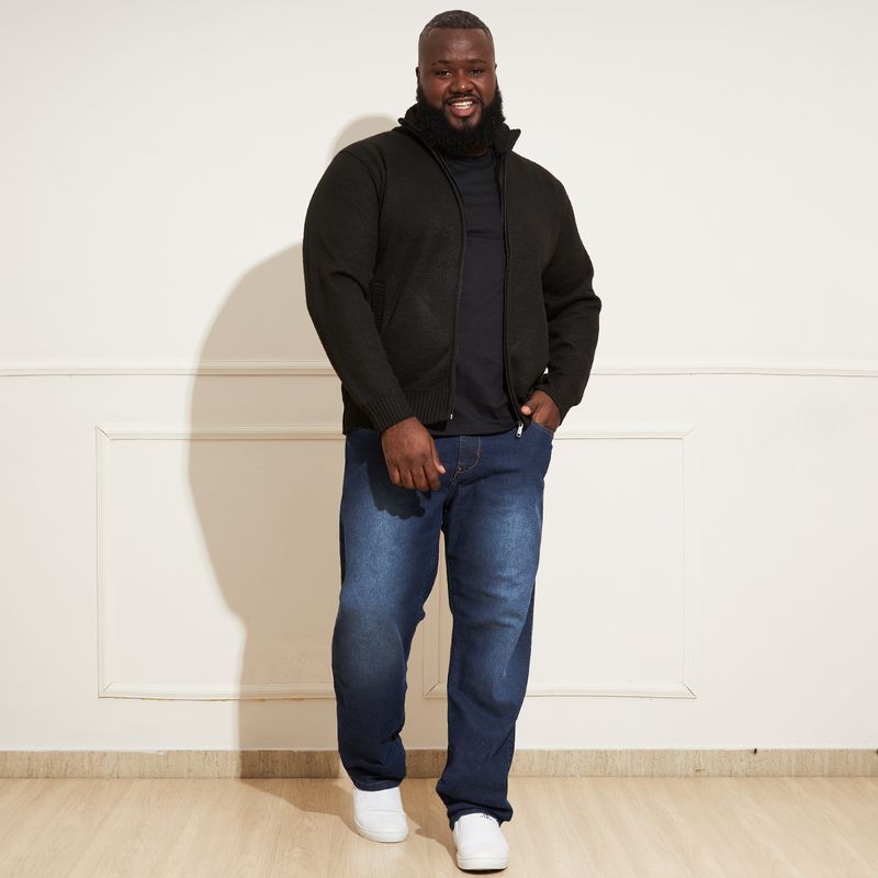 Jaqueta-Masculina-Plus-Size-Gola-Olimpica-Preta