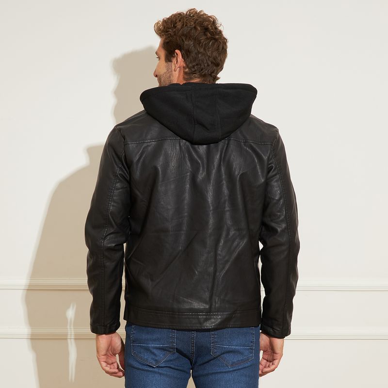 Jaqueta-Masculina-Poliuretano-Capuz-Removivel-Preta