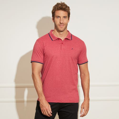 Camisa Polo Masculina Básica - Vermelho