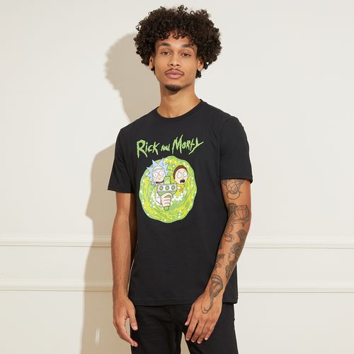 Camiseta Masculina Rick and Morty