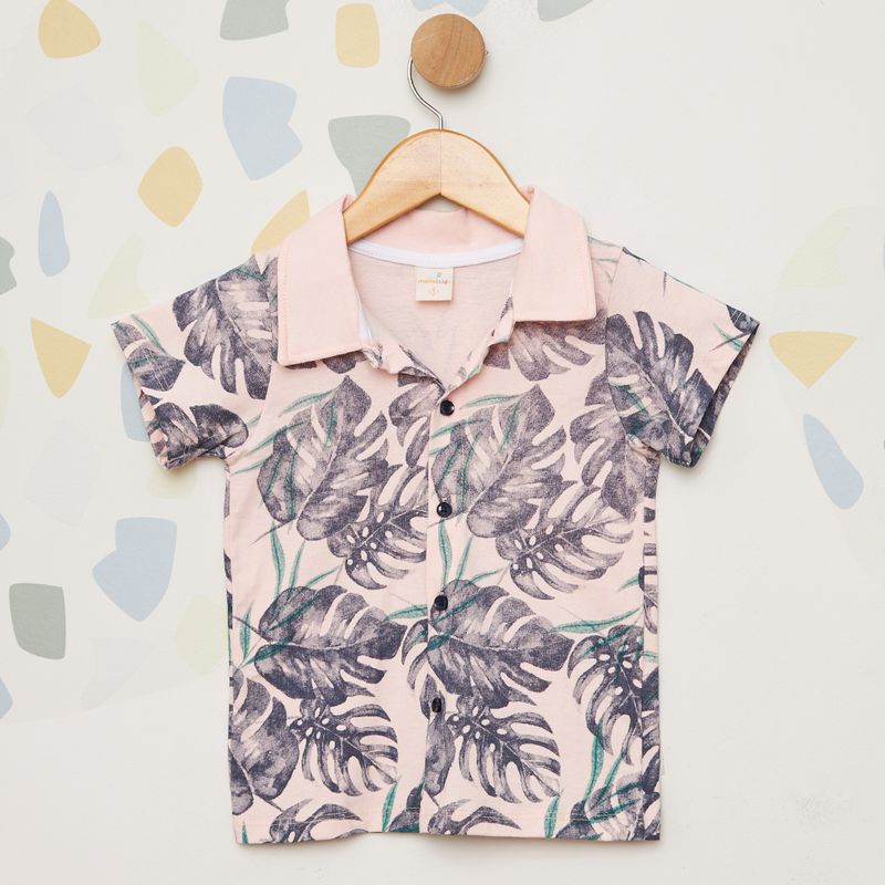Camisa-Bebe-Estampa-Folhagens-Rosa