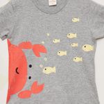 Camiseta-Bebe-Manga-Curta-Carangueijo-Cinza