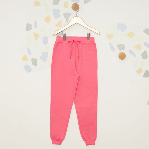 Calça Infantil Jogger Moletom Strass