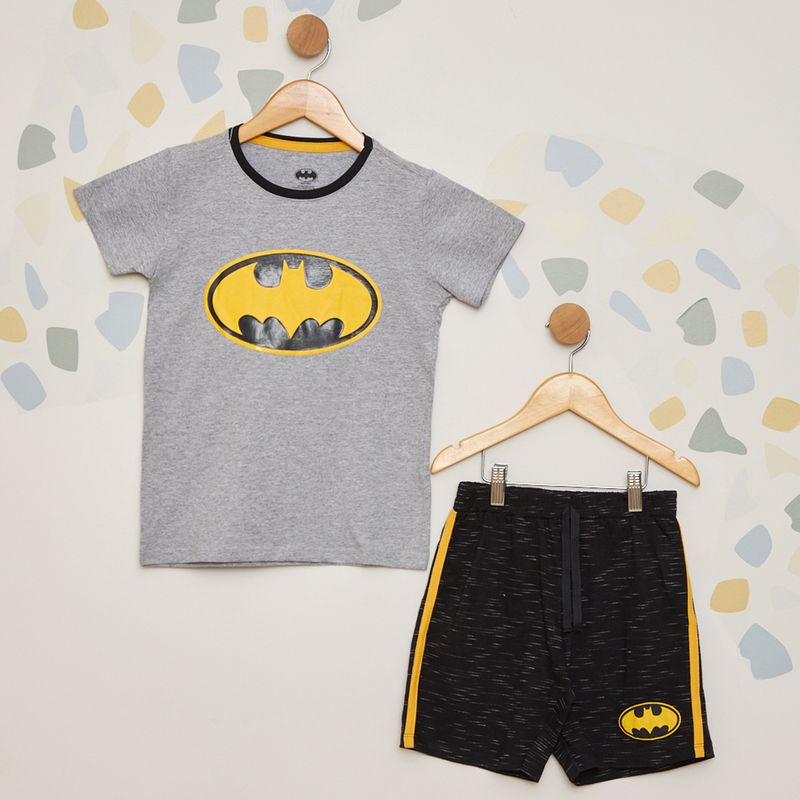 Pijama-Infantil-Manga-Curta-Batman