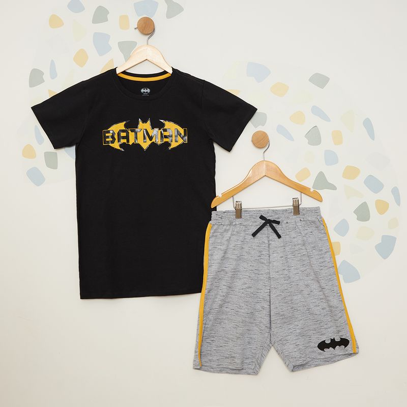 Pijama-Juvenil-Manga-Curta-Batman