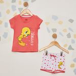 Pijama-Infantil-Manga-Curta-Piu-Piu