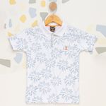 Polo-Infantil-Estampa-Coqueiros-Branca