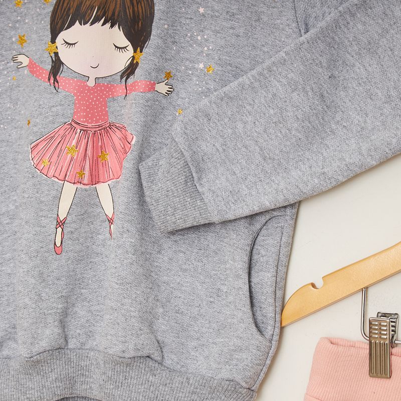 Conjunto-Infantil-Moletom-Estampa-Bailarina