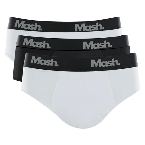 Kit 3 Cuecas Slip Cotton Mash