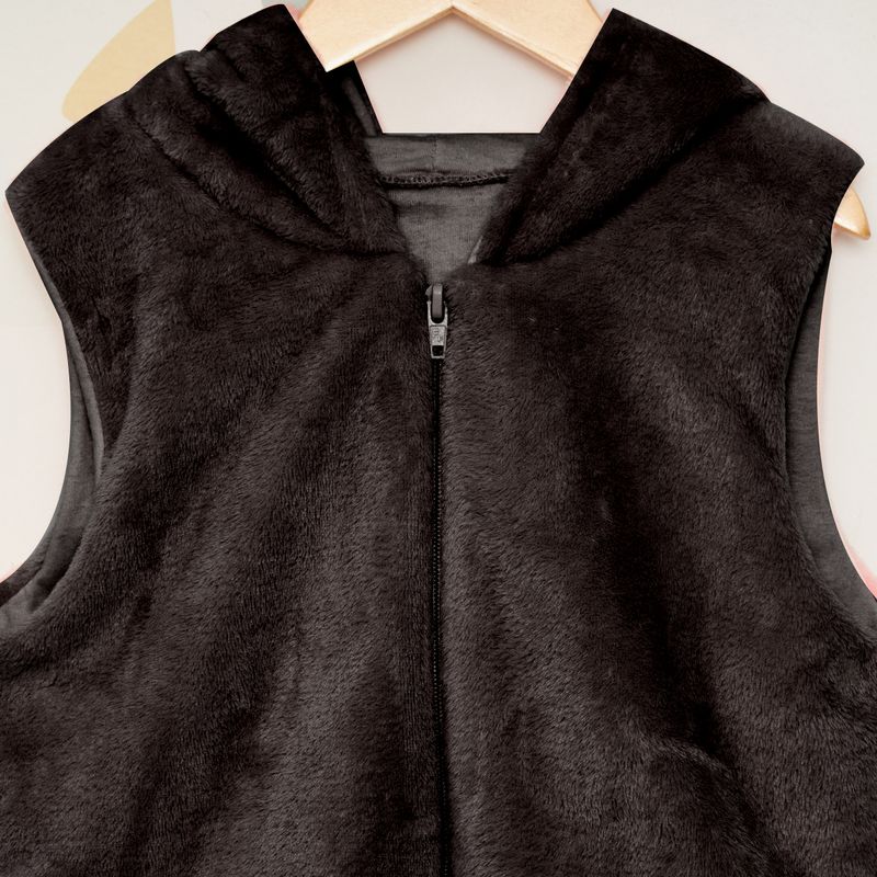 Colete-Infantil-Pelucia-e-Capuz-Preto