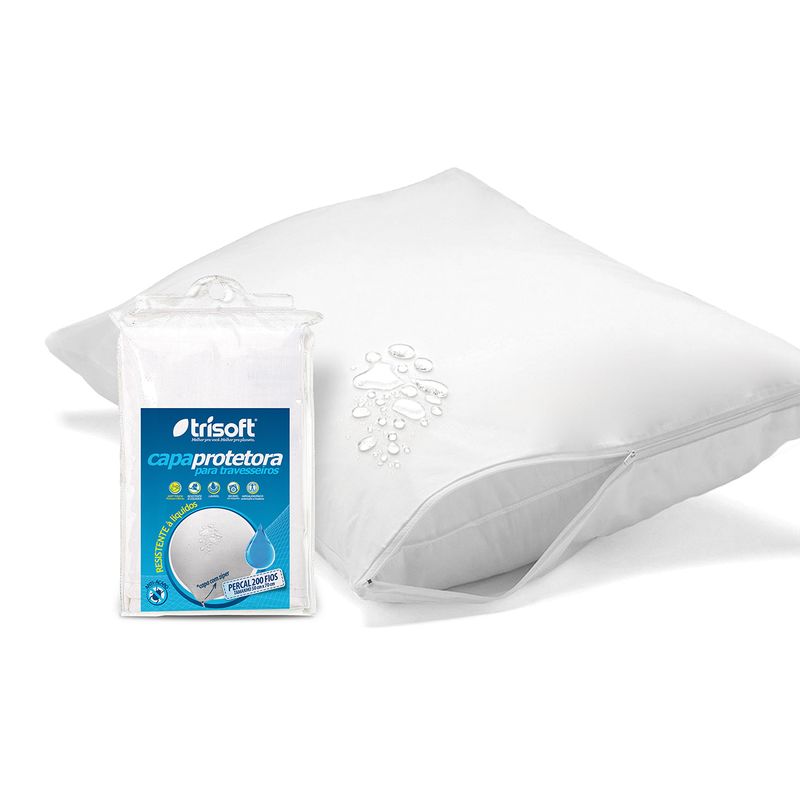 Capa-Protetora-para-Travesseiro-Impermeavel-Com-Ziper-Trisoft